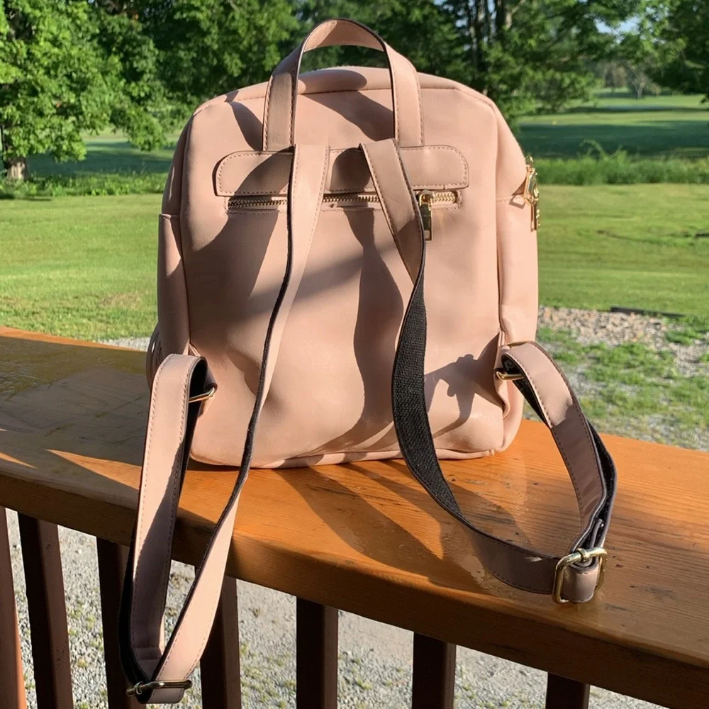 Steve Madden Pink Blush Backpack with Tassel Detail - Picture 3 of 5